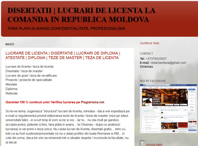 Teza de Master | Teze de Licenta